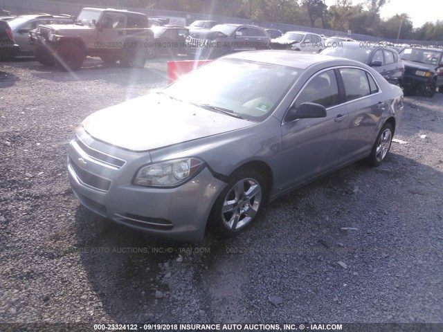1G1ZG57B29F115743 - 2009 CHEVROLET MALIBU LS Light Blue photo 2