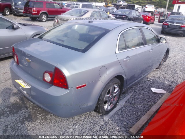 1G1ZG57B29F115743 - 2009 CHEVROLET MALIBU LS Light Blue photo 4