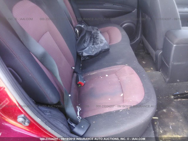 JN8AS58V68W112603 - 2008 NISSAN ROGUE S/SL RED photo 8