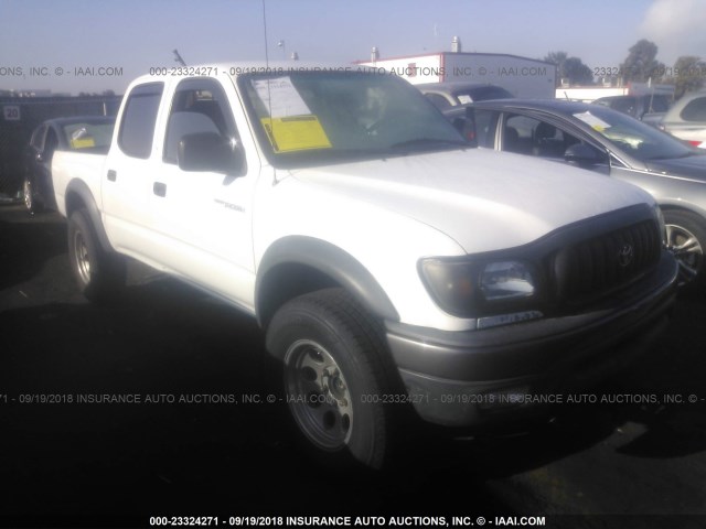 5TEGN92N23Z211654 - 2003 TOYOTA TACOMA DOUBLE CAB PRERUNNER WHITE photo 1