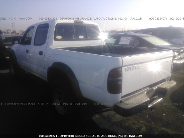 5TEGN92N23Z211654 - 2003 TOYOTA TACOMA DOUBLE CAB PRERUNNER WHITE photo 3
