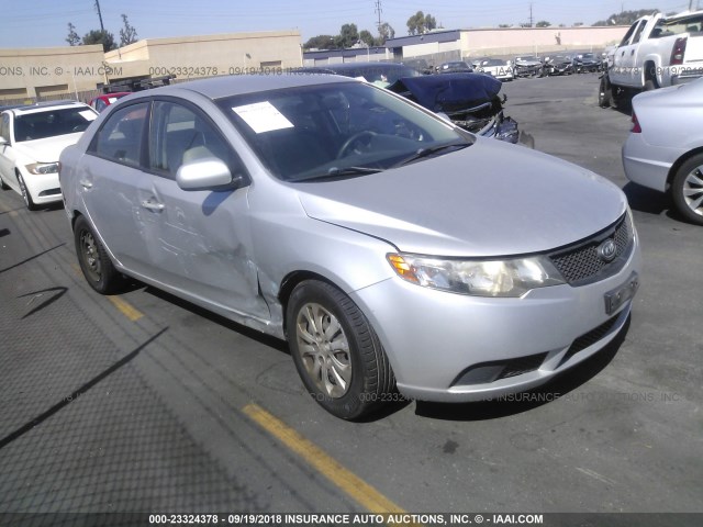 KNAFT4A28A5238110 - 2010 KIA FORTE LX SILVER photo 1