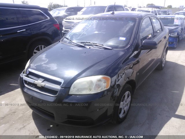 KL1TD56EX9B630702 - 2009 CHEVROLET AVEO LS/LT 黑色 照片 2