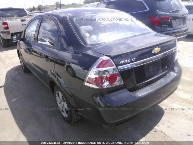 KL1TD56EX9B630702 - 2009 CHEVROLET AVEO LS/LT 黑色 照片 3