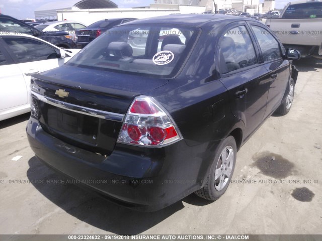 KL1TD56EX9B630702 - 2009 CHEVROLET AVEO LS/LT 黑色 照片 4