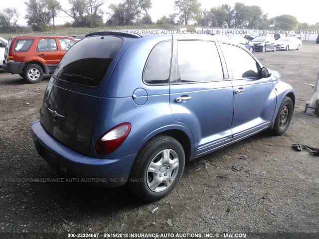 3A4FY58BX7T559424 - 2007 CHRYSLER PT CRUISER TOURING BLUE photo 4