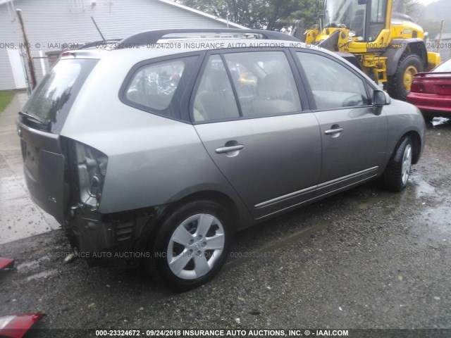 KNAFG528397240103 - 2009 KIA RONDO LX/EX GRAY photo 4