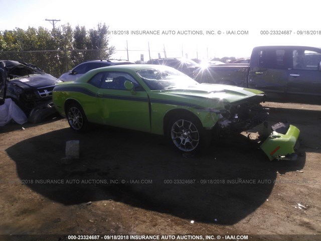 2C3CDZGG3HH555688 - 2017 DODGE CHALLENGER GT GREEN photo 1