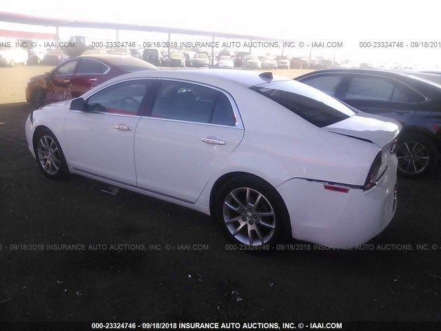 1G1ZE5E03CF377155 - 2012 CHEVROLET MALIBU LTZ 白色 照片 3