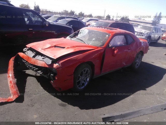 2C3CDZGG7HH578830 - 2017 DODGE CHALLENGER GT ORANGE photo 2