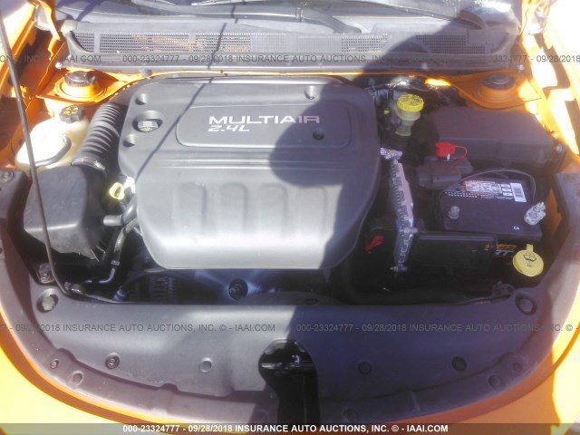 1C3CDFCB4DD341874 - 2013 DODGE DART LIMITED/R/T ORANGE photo 10