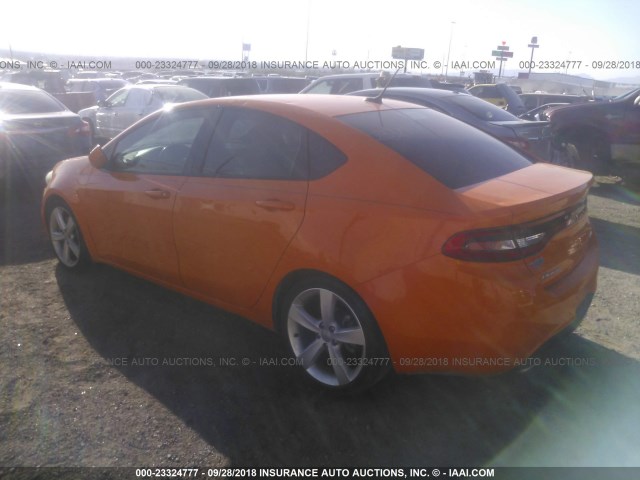 1C3CDFCB4DD341874 - 2013 DODGE DART LIMITED/R/T ORANGE photo 3