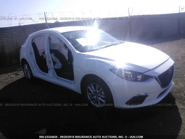 JM1BM1L75E1202443 - 2014 MAZDA 3 TOURING WHITE photo 1