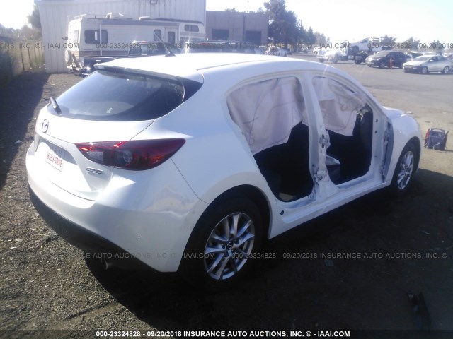 JM1BM1L75E1202443 - 2014 MAZDA 3 TOURING WHITE photo 4