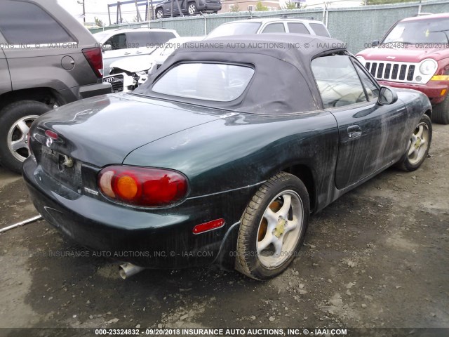 JM1NB3534X0138364 - 1999 MAZDA MX-5 MIATA GREEN photo 4