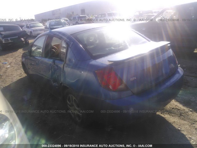 1G8AZ52F14Z198124 - 2004 SATURN ION LEVEL 2 蓝色 照片 3