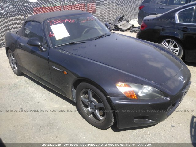 JHMAP11423T006360 - 2003 HONDA S2000 BLACK photo 1