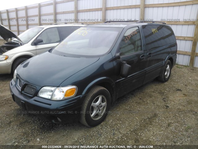 1GMDX03E3XD307102 - 1999 PONTIAC MONTANA / TRANS S  GREEN photo 2