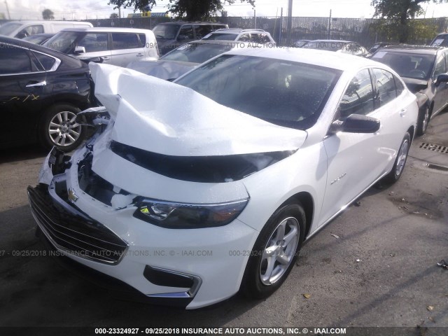 1G1ZB5ST8JF242905 - 2018 CHEVROLET MALIBU LS Ağ foto 2