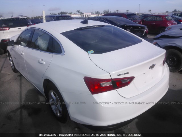 1G1ZB5ST8JF242905 - 2018 CHEVROLET MALIBU LS Ağ foto 3