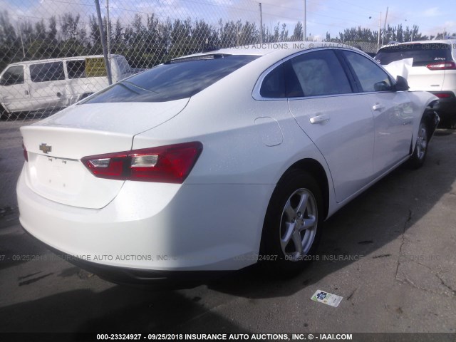 1G1ZB5ST8JF242905 - 2018 CHEVROLET MALIBU LS Ağ foto 4