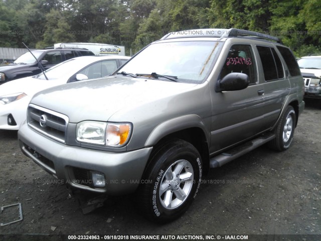 JN8DR09Y04W902848 - 2004 NISSAN PATHFINDER LE/SE GRAY photo 2