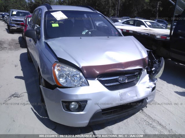 KNAFG526587168608 - 2008 KIA RONDO LX/EX SILVER photo 6