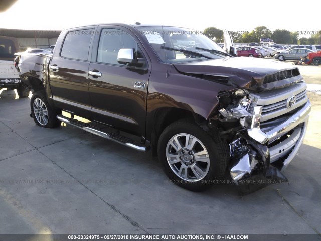 5TFAW5F11EX340532 - 2014 TOYOTA TUNDRA CREWMAX PLATINUM Braun Foto 1