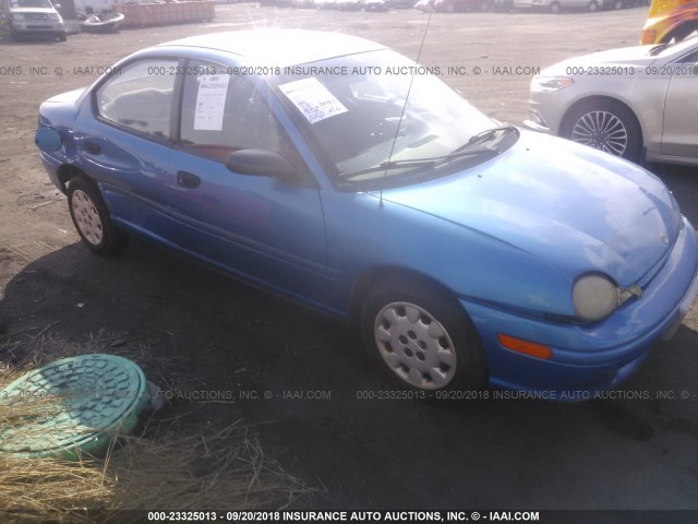 3B3ES47C7XT523179 - 1999 DODGE NEON HIGHLINE BLUE photo 1