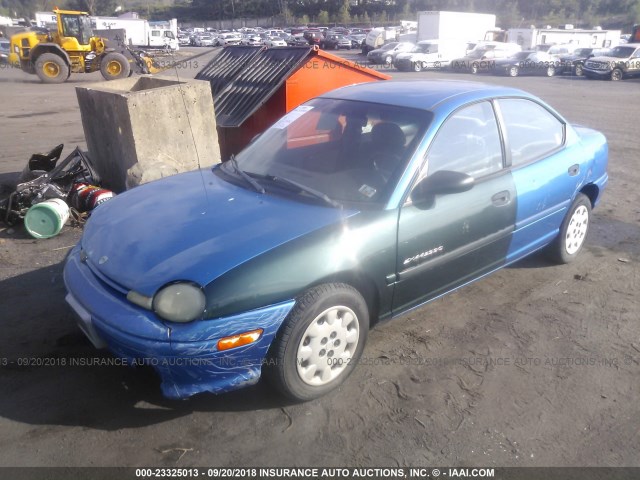 3B3ES47C7XT523179 - 1999 DODGE NEON HIGHLINE BLUE photo 2