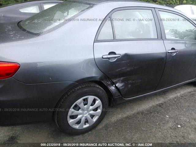 2T1BU4EEXBC720617 - 2011 TOYOTA COROLLA S/LE GRAY photo 6