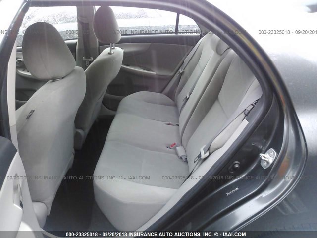 2T1BU4EEXBC720617 - 2011 TOYOTA COROLLA S/LE GRAY photo 8
