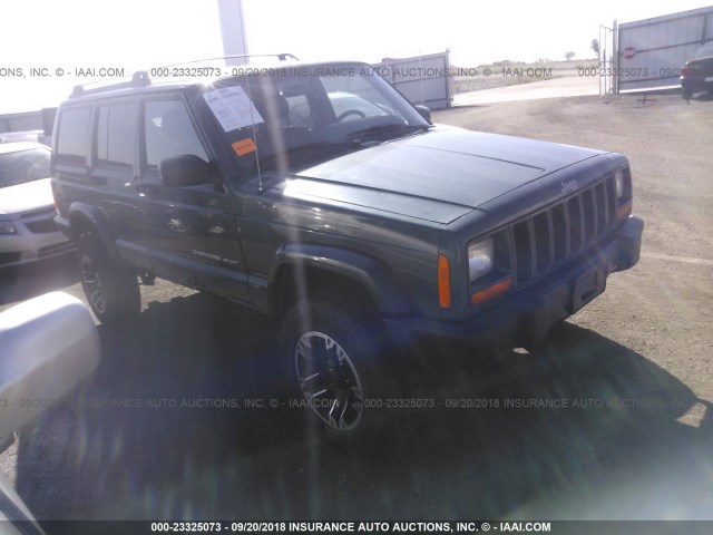 1J4FF68S7XL591805 - 1999 JEEP CHEROKEE SPORT/CLASSIC GREEN photo 1