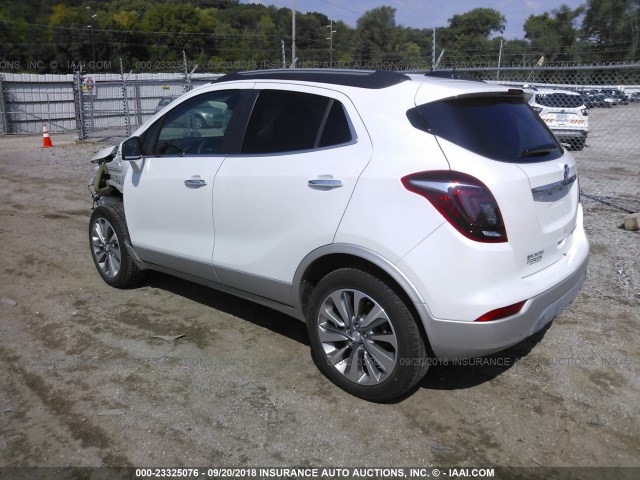 KL4CJASB4HB003377 - 2017 BUICK ENCORE PREFERRED WHITE photo 3