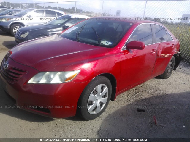 4T1BK46K28U061496 - 2008 TOYOTA CAMRY LE/XLE/SE RED photo 2