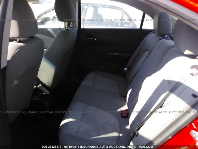 1G1JA5SH9C4136425 - 2012 CHEVROLET SONIC LS 红色 照片 8