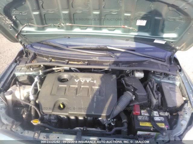 JTDBL40E199074829 - 2009 TOYOTA COROLLA LE/XLE BLUE photo 10