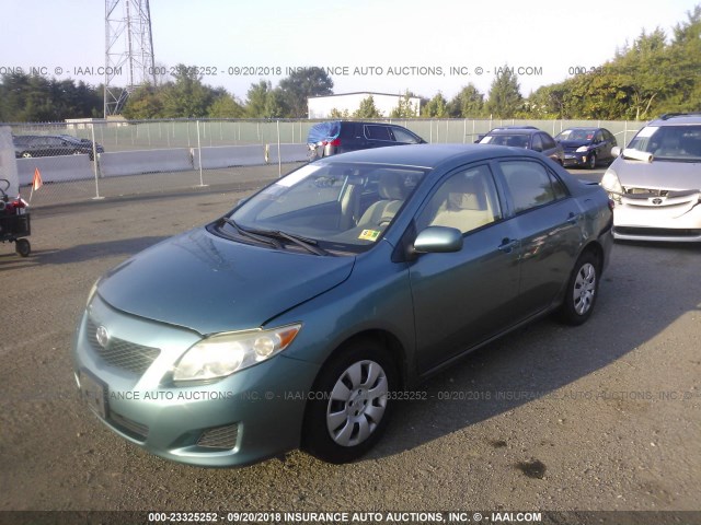 JTDBL40E199074829 - 2009 TOYOTA COROLLA LE/XLE BLUE photo 2