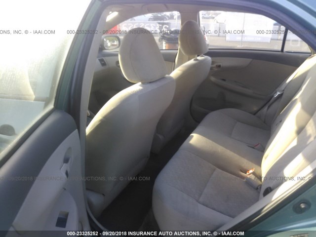 JTDBL40E199074829 - 2009 TOYOTA COROLLA LE/XLE BLUE photo 8
