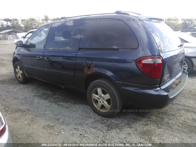 2D4GP44L86R685937 - 2006 DODGE GRAND CARAVAN SXT BLUE photo 3