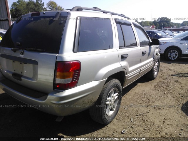 1J4GX48S64C228641 - 2004 JEEP GRAND CHEROKEE LAREDO/COLUMBIA/FREEDOM SILVER photo 4