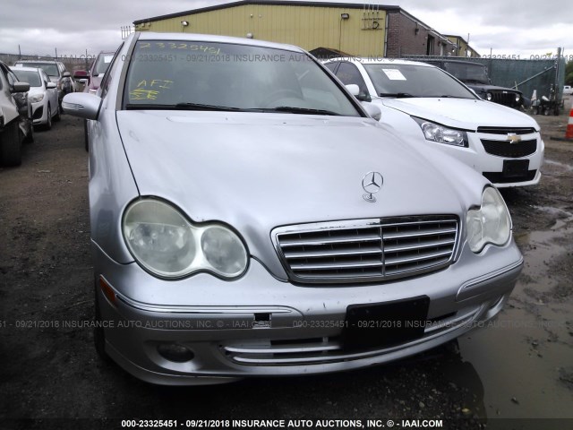 WDBRF92HX7F919605 - 2007 MERCEDES-BENZ C 280 4MATIC SILVER photo 6