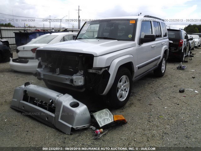 1J8HG48K17C685025 - 2007 JEEP COMMANDER SILVER photo 2