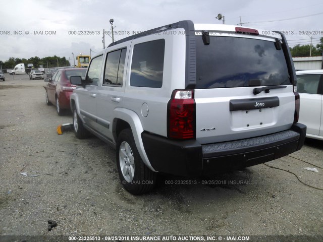 1J8HG48K17C685025 - 2007 JEEP COMMANDER SILVER photo 3