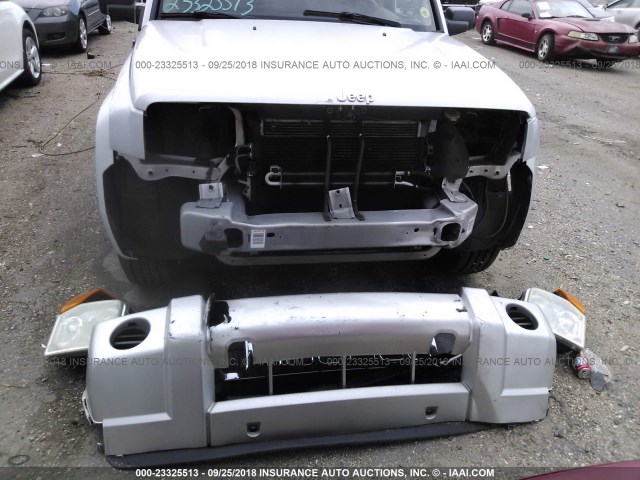 1J8HG48K17C685025 - 2007 JEEP COMMANDER SILVER photo 6