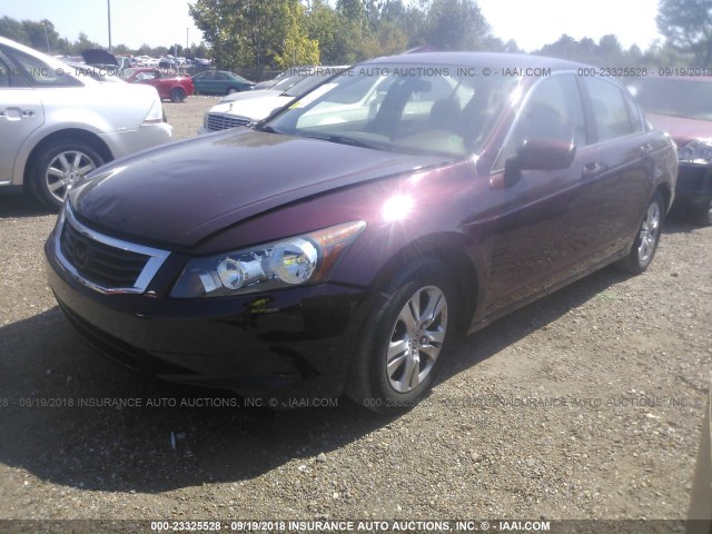 1HGCP26468A049337 - 2008 HONDA ACCORD LXP BURGUNDY photo 2