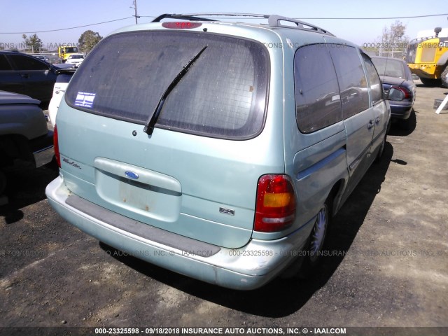 2FMDA5142WBB31270 - 1998 FORD WINDSTAR WAGON TEAL photo 4