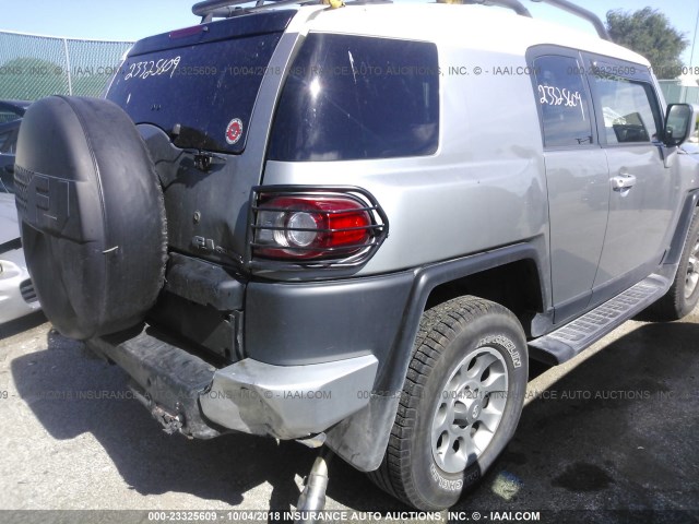 JTEBU4BF7CK145501 - 2012 TOYOTA FJ CRUISER GRAY photo 4