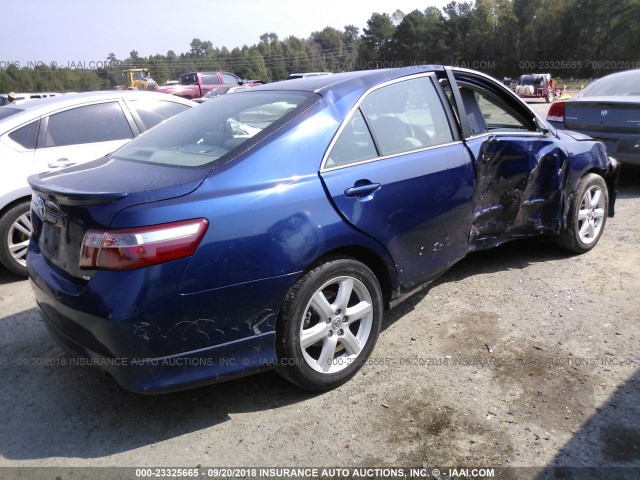 4T1BE46K87U067552 - 2007 TOYOTA CAMRY NEW GENERAT CE/LE/XLE/SE Dark Blue photo 4