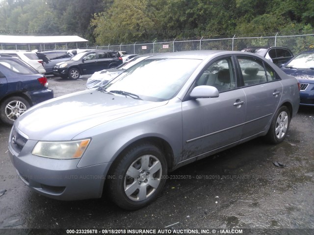 5NPET46C98H307686 - 2008 HYUNDAI SONATA GLS GRAY photo 2